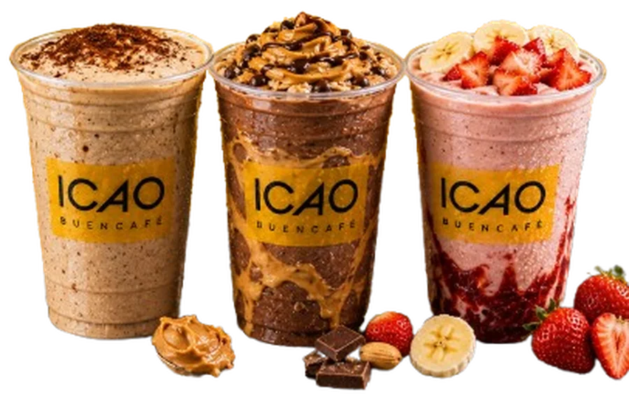 Shakes ICAO Buencafé: Protein PBC, Moccacao y BerryNana
